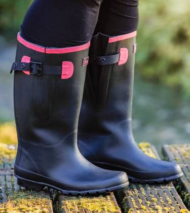 Extra Wide Calf Wellies up to 50cm - Wide in Foot & Ankle – Jileon