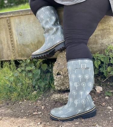Extra Wide Calf Wellies up to 50cm - Wide in Foot & Ankle – Jileon Wellies