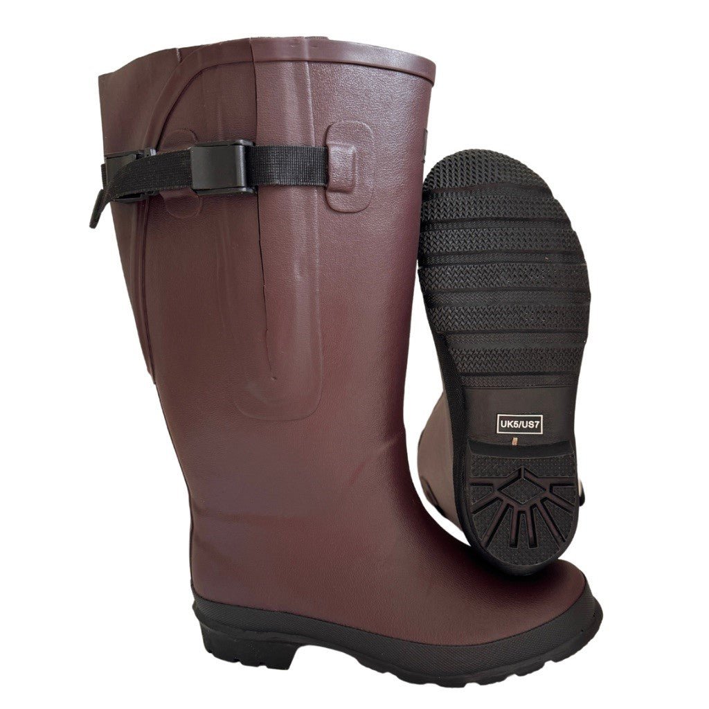 Brown leather wellies hotsell