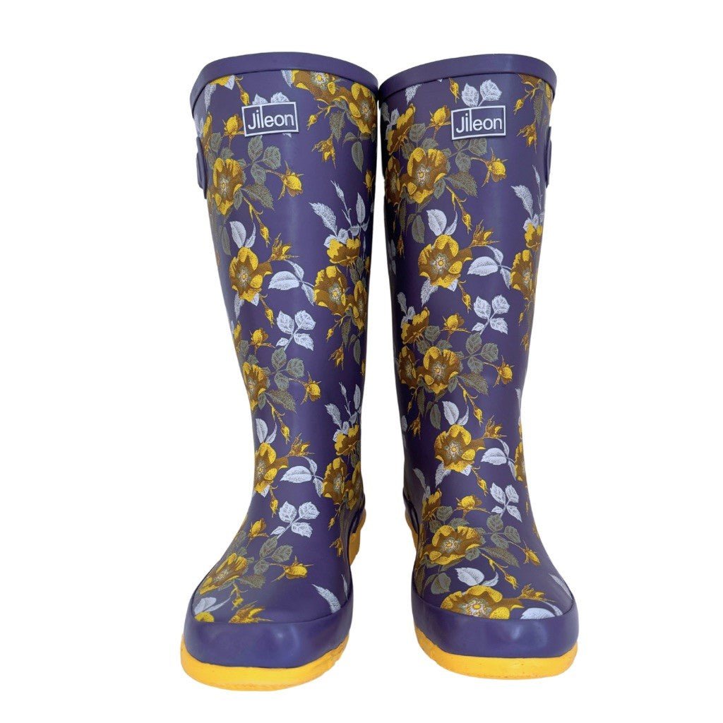 Wide Calf Wellies for Women Up to 46cm Calf Wide in Foot and Ankle Jileon Wellies