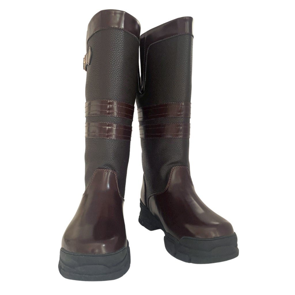 Extra Wide Calf Brown Country Boots - Wide in Foot and Ankle - Fit 40 ...