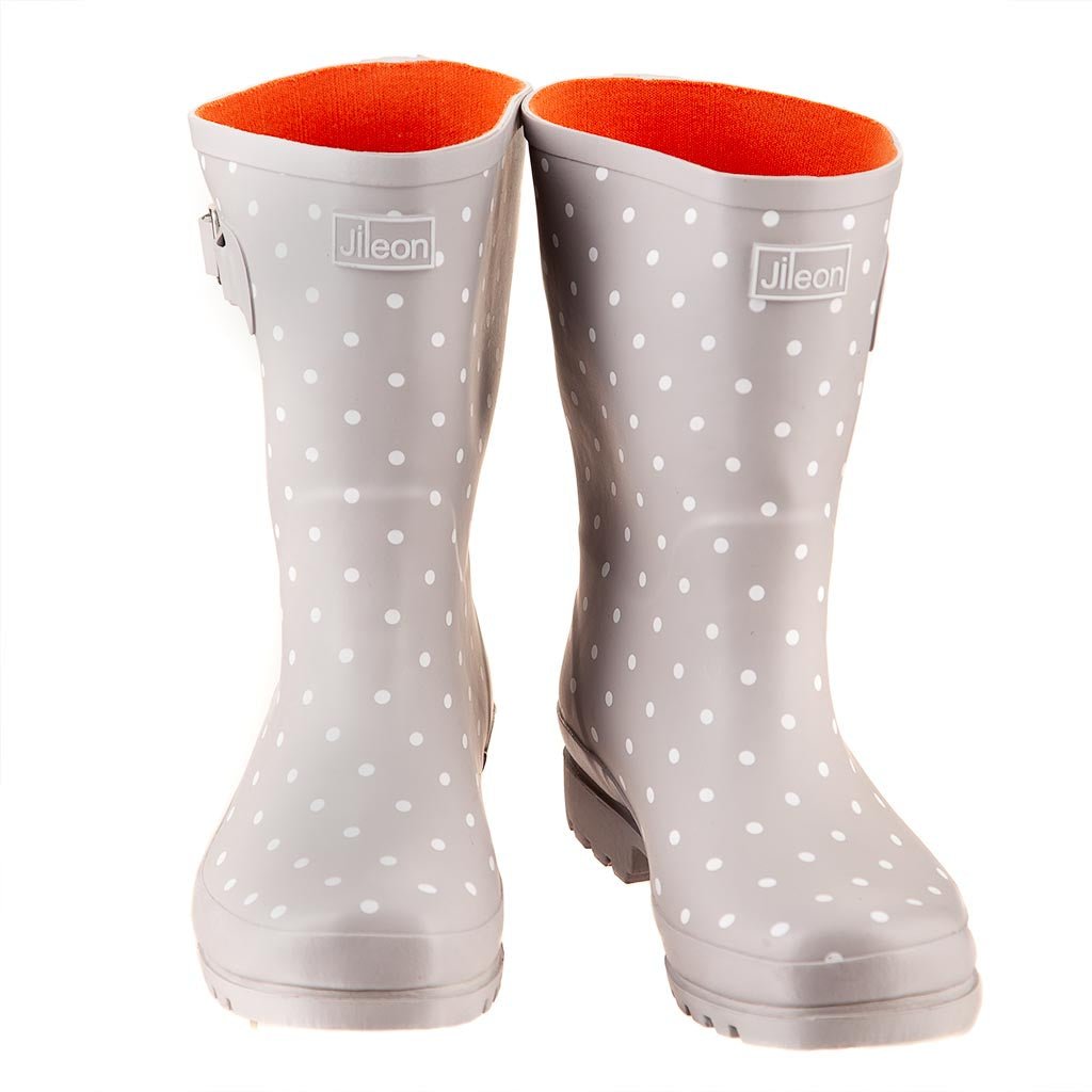 Half Height Wellies Wide Foot Ankle Easy to Slip On and Off Jileon Wellies